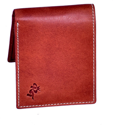 

royal traders Men Tan Genuine Leather Wallet(10 Card Slots)