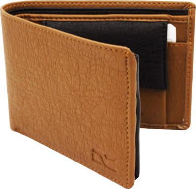

Dezire Crafts Boys Casual Tan Artificial Leather Wallet(8 Card Slots), Black;tan