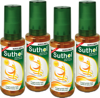 

BOROLINE's SUTHOL Chandan Plus 100ML Combo Pack of 4 (100ML X 4) Lotion Antiseptic Spray(400 ml, Pack of 4)