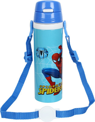 

WonderKart 500 ML Cartoon Printed Stainless Steel Kids Sipper/Vacuum Water Bottle with Neck Strap - Blue - 500 ml(Blue)