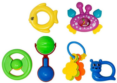 

Poddar Fashion Square New Born Baby Cute & Attractive Dugi Dugi Rattle Set Sweet Cuddle Infant Non Toxic Of JhunJhuna Lovely Mixed Colour Ful For Babies Girl And Boy Unisex Teethers Gift Set Toy With Attractive Figures Rattle(Multicolor)