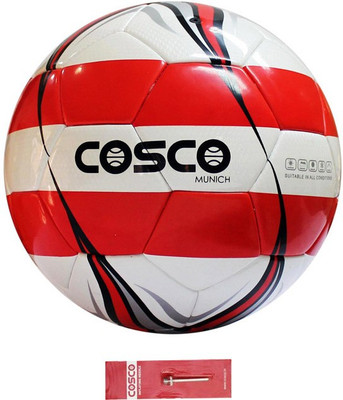 

Cosco Munich "PU using BONDED Technology "Wrorld's best Stitch-less Technology" Football - Size: (Pack of 1, Red