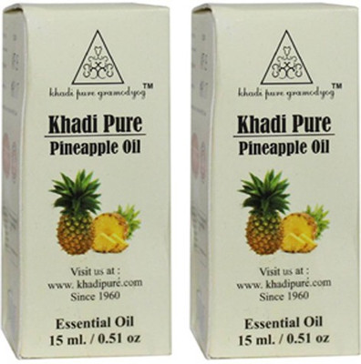 

Khadi Pure Herbal Pineapple Essential Oil Pack Of 2 Pcs-15ml Each(30 ml)