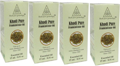 

Khadi Pure Herbal Frankincense Essential Oil Pack Of 4 Pcs-15ml Each(60 ml)