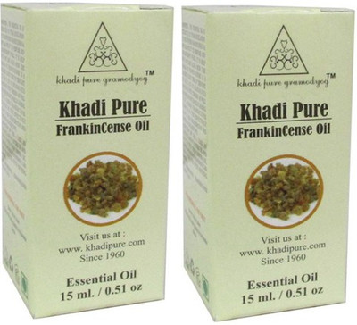 

Khadi Pure Herbal Frankincense Essential Oil Pack Of 2 Pcs-15ml Each(30 ml)