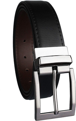 

Pontos Men Casual Multicolor Artificial Leather Reversible Belt, Black & brown