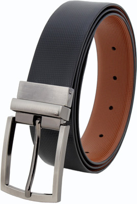 

Pontos Men Formal Multicolor Genuine Leather Reversible Belt, Black and brown