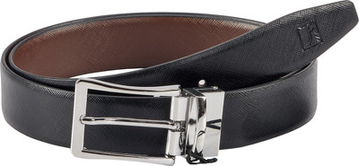 

Toffil Men Casual Black Genuine Leather Reversible Belt, Black and brown