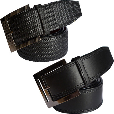 

Sun Shopping Men Formal Black Synthetic Belt