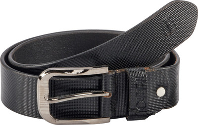 

Toffil Men Casual, Party Black Genuine Leather Belt, Lightning black