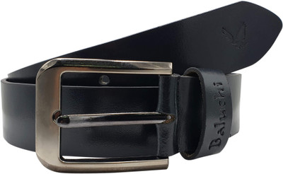 

Baluchi Men Casual Black Genuine Leather Belt
