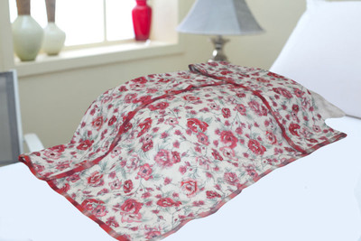 

Polka Floral  Dohar(Cotton, Red