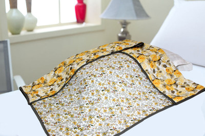 

Polka Floral  Dohar(Cotton, Yellow