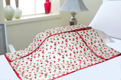 

Polka Floral  Dohar(Cotton, Red
