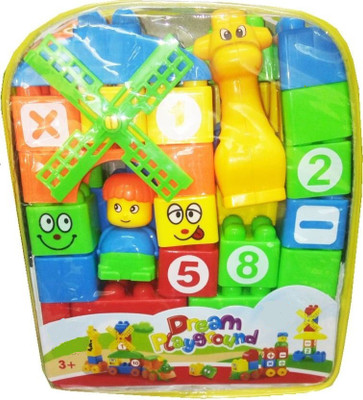 

Gencliq Learning Blocks for Kids with Cartoon Figures, Bag Packing, Best Gift Toy, Multicolor (Set of 35 Pcs)(Multicolor)