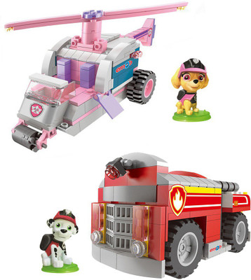 

Emob 369 Pcs Mission Theme 3D Blocks Set Toy with 2 Cartoon Character Dolls(Multicolor)