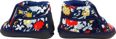 

Charms Gift Basket Babies Double Strap Velcro Blue & White Soft Cotton Base Booties 6 - 9 Month (NW-506) Booties(Toe to Heel Length - 13 cm Blue)