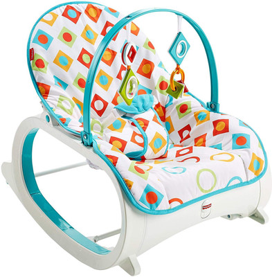 

Fisher-Price Infant to Toddler Rocker Geo Diamonds Electric Bouncer(Multicolor)