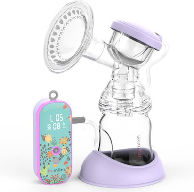 

Trumom (Usa) Lavendar Rechargeable Large Suction BPA Free Breast Milk Feeding Portable Pump With Manual Convertor Kit & Temperature Indicator Ring - Electric(Multicolor)