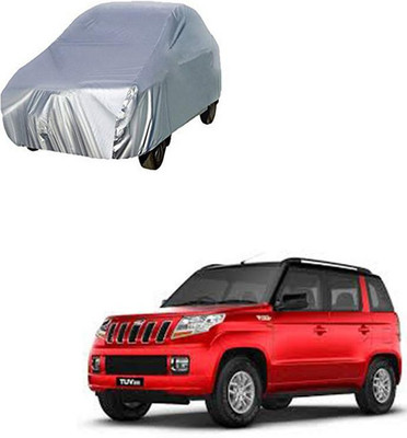 Horizonfly Car Cover For Mahindra TUV300 (Without Mirror Pockets)(Silver)