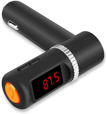 SHOPIZONE v4.0 Car Bluetooth Device with FM Transmitter, Audio Receiver, Car Charger, Transmitter(Black)