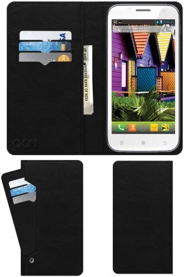 ACM Flip Cover for Iball Andi 5.5n2 Quadro(Black, Cases with Holder, Pack of: 1)