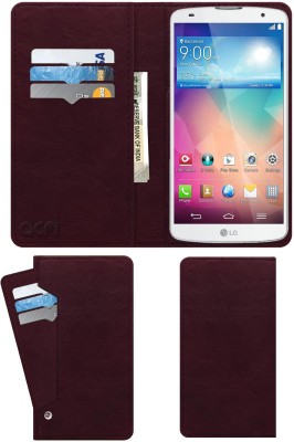 ACM Flip Cover for Lg G Pro 2 D838(Maroon, Cases with Holder, Pack of: 1)