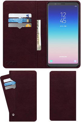 ACM Flip Cover for Samsung Galaxy A8 Star(Maroon, Cases with Holder, Pack of: 1)