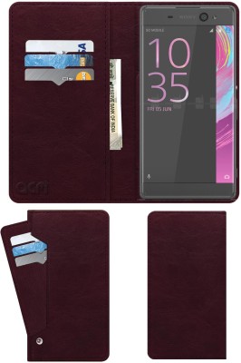 ACM Flip Cover for Sony Xperia XA Ultra Dual(Maroon, Cases with Holder, Pack of: 1)