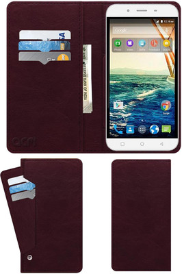 ACM Flip Cover for Micromax Canvas Doodle 4 Q391(Maroon, Cases with Holder, Pack of: 1)