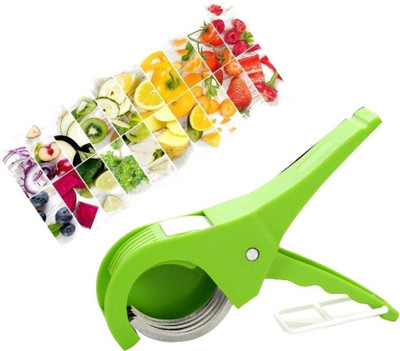 ROXA Vegetable Chopper Green/ 5x Slicer Vegetable & Fruit Chopper(1 Veg Cutter)