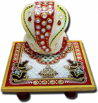 

Wrab Meenakari Marble All Purpose Chowki(Multicolor, Pack of 1)