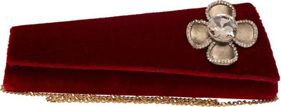 

The Indian Handicraft Store Party Maroon Clutch