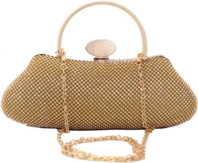 

Chouhan Stylish Party Gold Clutch