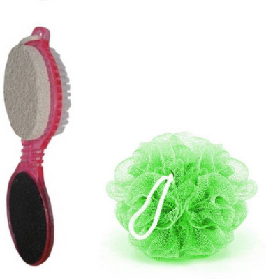 

Shopfleet 4 In 1 Pedicure Brush With Bathing Loofah for Daily Care(Set of 2)