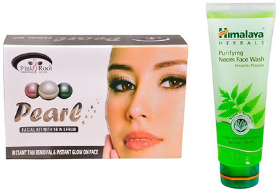 

Pink Root PEARL KIT 83G WITH HIMALAYA NEEM FACE WASH(Set of 2)