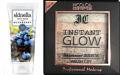 

skinella Blueberry Face Wash (100 g) Shimmer Brick Illuminator - 03 Bronze Kiss(Set of 2)