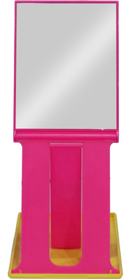 

Confidence Stylish Folding Mirror For Women And Girls, Makeup Mirror For Travel Use, Pink