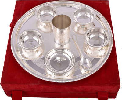 

G S Museum Pack of 8 Dinner Set(Silver Plated)