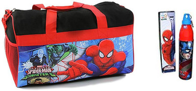 

Clastik Boy's Spidy 18" Duffel Bag. Marvel Kids Overnight/Duffel Bag with water Bottle Travel Duffel Bag(Multicolor)