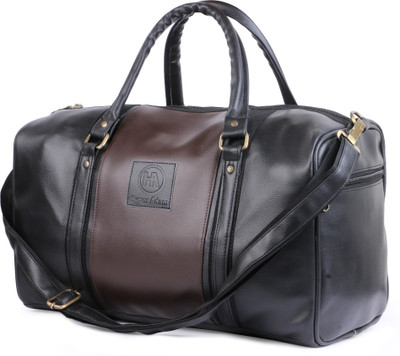 

Hyper Adam 18 inch Leather Rite Trendy Unique Bag With Two Side Pockets, Travel Duffel Bag(Black)