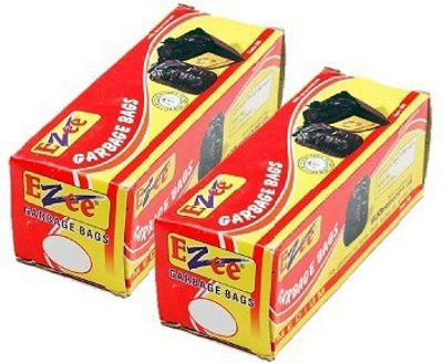 

Ezee Garbage Bag Medium 24 Inches X 32 Inches ( 30 Pieces ) Plastic Dustbin(Black, Pack of 2)