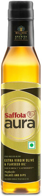 

Saffola Aura Extra Virgin Olive and Flaxseed Blended Oil Plastic Bottle(250 ml)