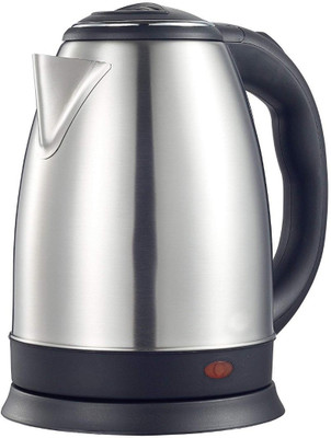 

KITCHEN INDIA Stainless Steel Quick Heating Tea Heater Pot Electric Kettle(1.8 L, Silver)