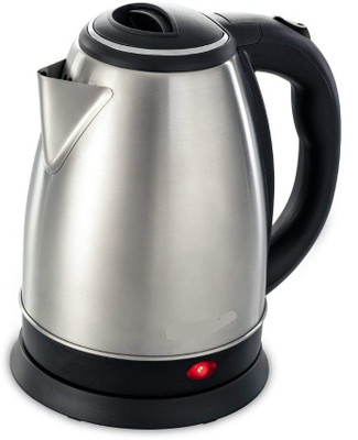 KITCHEN INDIA ZX11 Hot Water Pot Portable Boiler Tea Coffee Warmer Heater Cordless Electric Kettle(1.8 L, Silver)