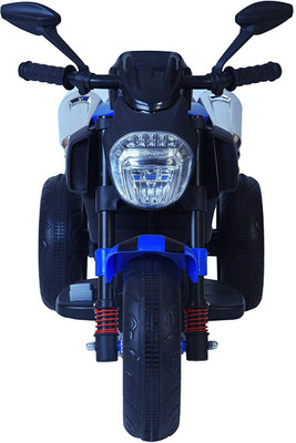 

Ayaan Toys Kids Rider Ride on Battery Operated Bike for Kids with Suspension, Blue Bike Battery Operated Ride On(Blue)
