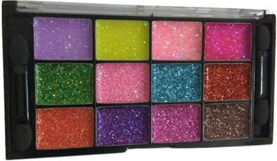 

Imported 12 Color Professional Glitter Eyes Ultimate Eyeshadow Palette 21.88 ml(Glitter)