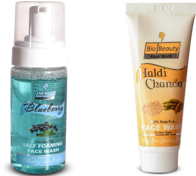 

BioBeauty haldi chandan & bluberry mint facewash combo pack of 2 Face Wash(260 g)