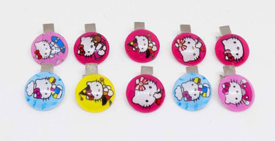 

pelo Baby Hair Clips Kitty Style Clips For Baby Girls, Multicolor, 15 Gram Hair Clip, Hair Pin, Hair Accessory Set (Multicolor) Hair Clip(Multicolor)