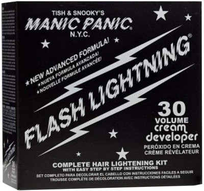 

Manic Panic Flash Lightning Hair Bleach Kit 30 Volume Hair Color(Black)